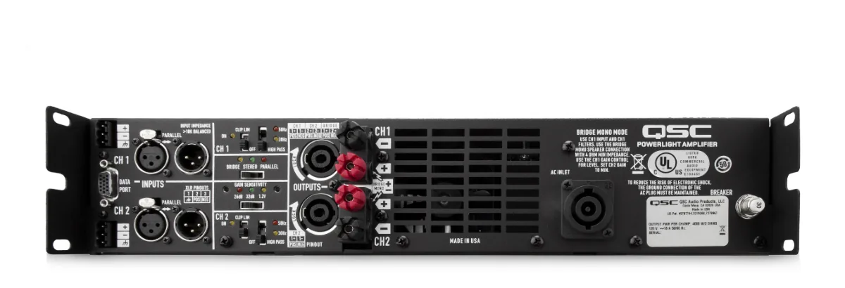 QSC PL380 Power Amplifier 1500W รูป 2