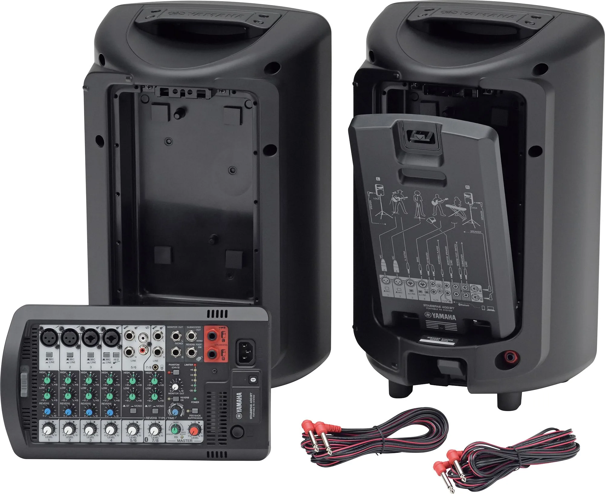 YAMAHA STAGEPAS 400BT+WL ตู้ลำโพงเคลื่อนที่ ลำโพงพกพา , ลำโพง pa ,เครื่องเสียงพกพา รูป 6