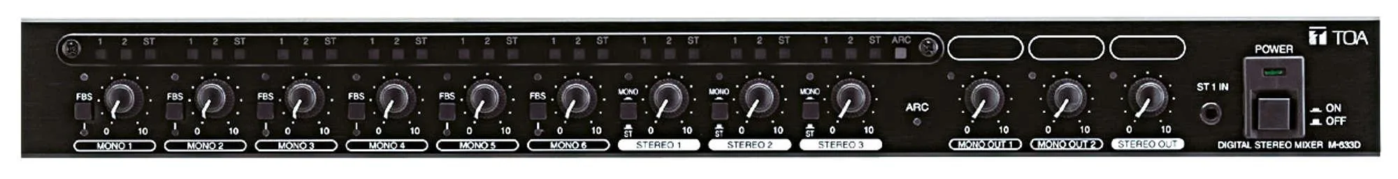 TOA M-633D Digital Stereo Mixer มิกเซอร์ รูป 2
