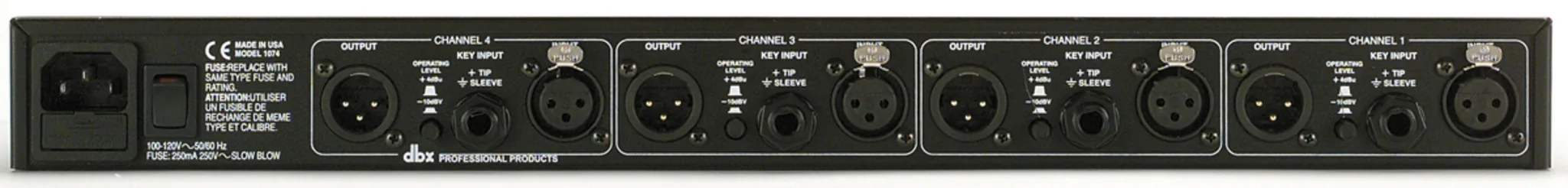 dbx 1074 Quad Gate Quad Gate digital signal processor รูป 2