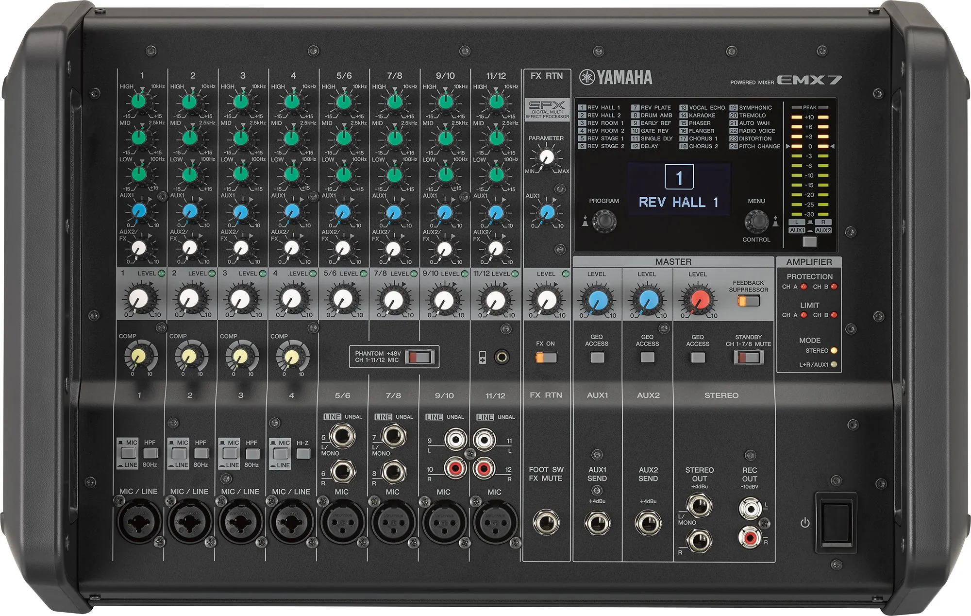 YAMAHA EMX7 POWER MIXER 710W มิกเซอร์