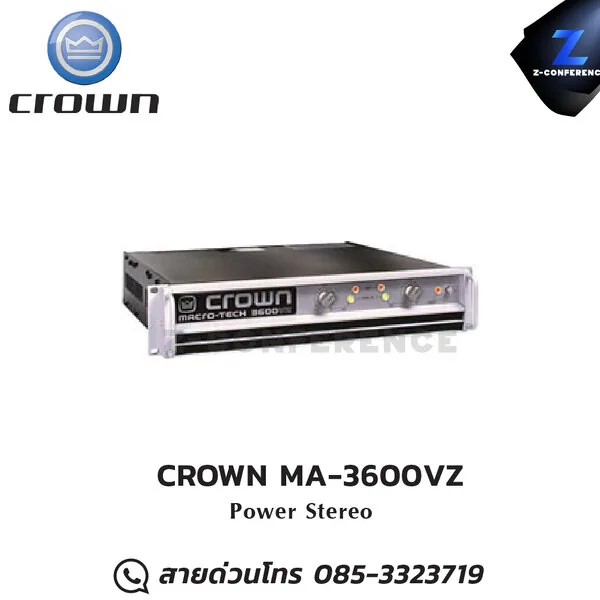 CROWN MA-3600VZ Stereo Power Amplifier