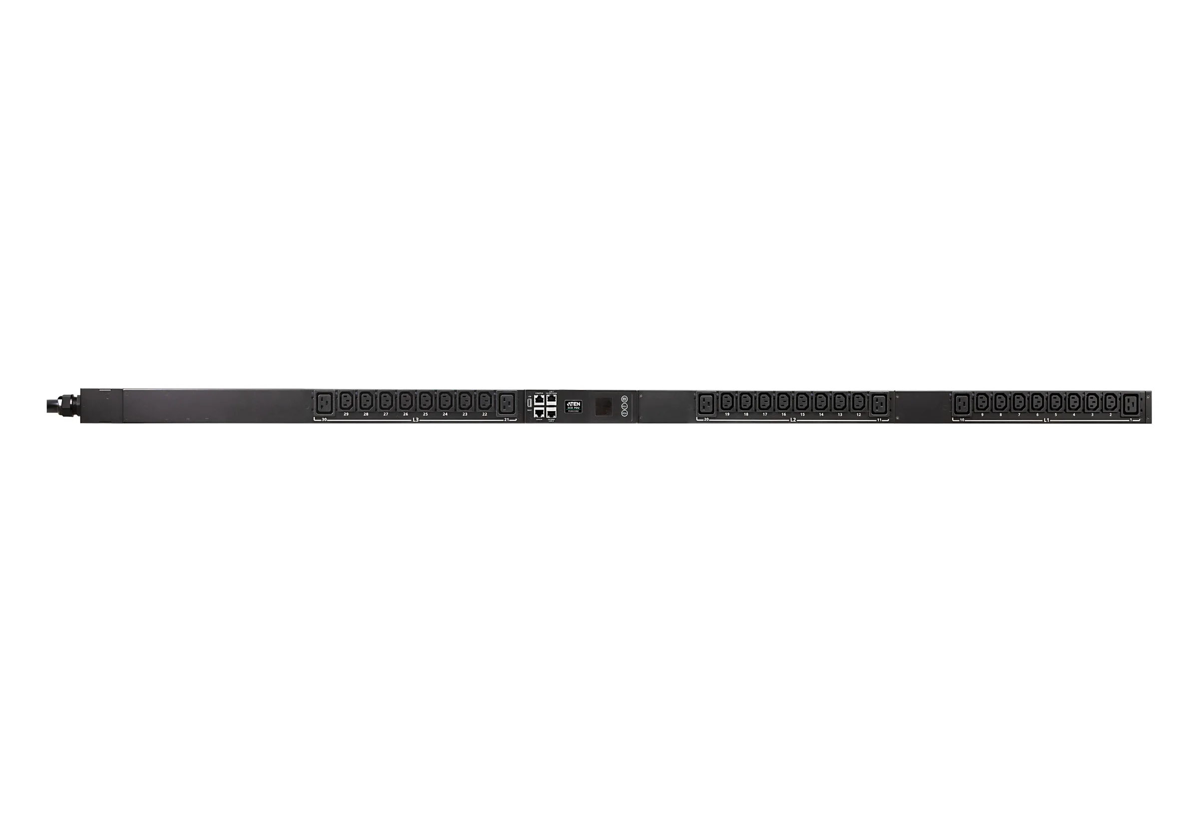 ATEN PG96230G 16A 30-Outlet 3-Phase Switched eco PDU Power Distribution Unit ระบบ ปิด-เปิด ไฟฟ้าอัจฉริยะ รูป 2