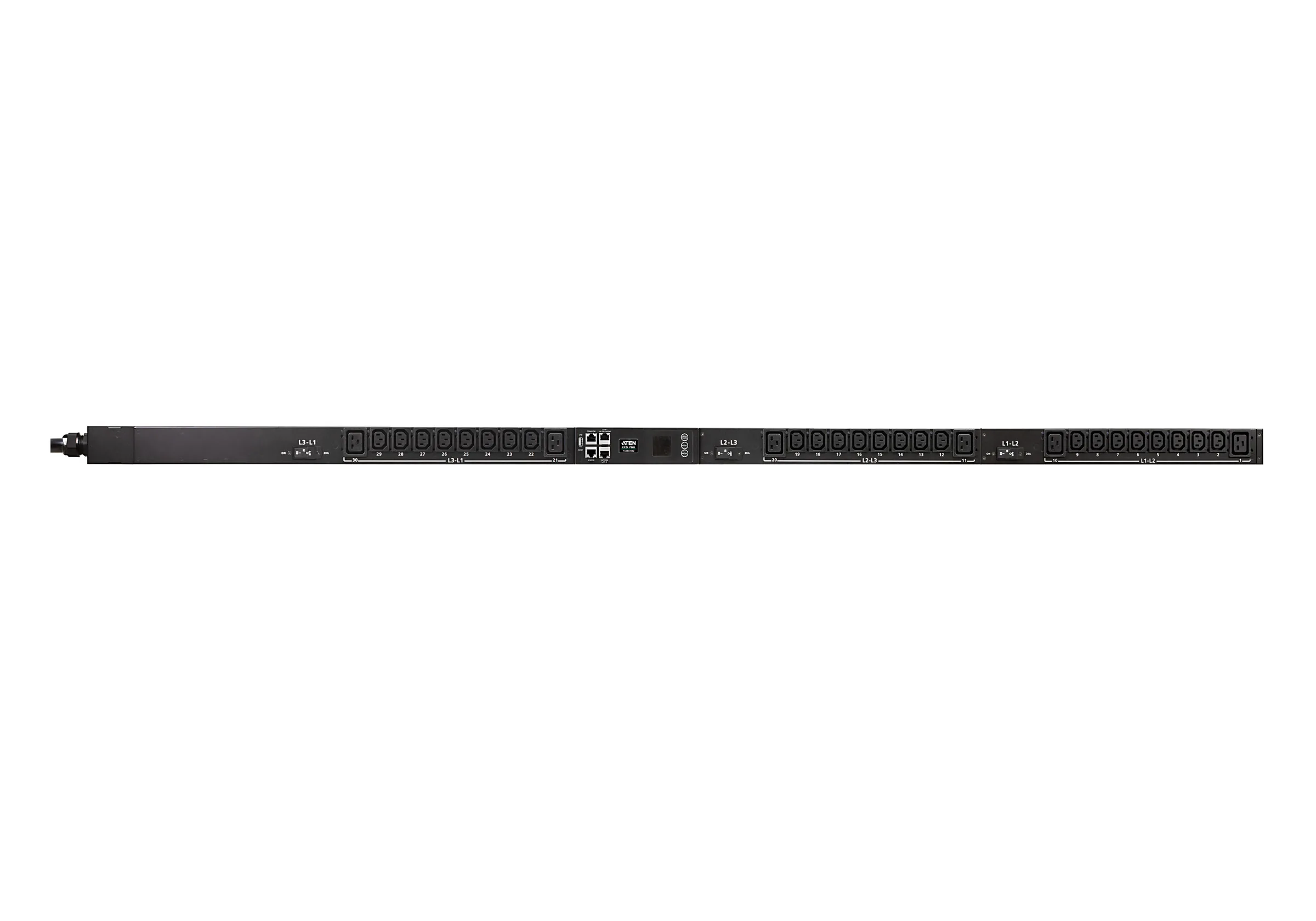 ATEN PG98330G 32A 30-Outlet 3-Phase Outlet-Metered & Switched eco PDU Power Distribution Unit ระบบ ปิด-เปิด ไฟฟ้าอัจฉริยะ รูป 2