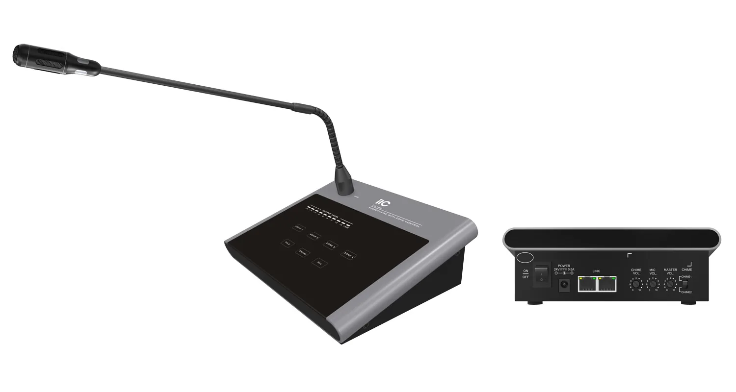 ITC T-214B 4 Zone Remote Paging Microphone For T-____UC