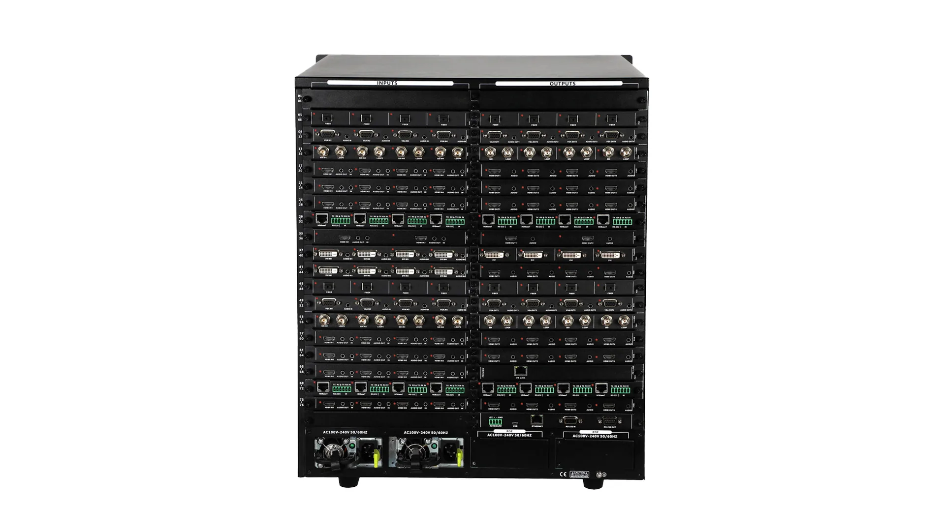 VISSONIC VW-VL7272 Modular Seamless Matrix Switcher 72x72, 30W. รูป 2