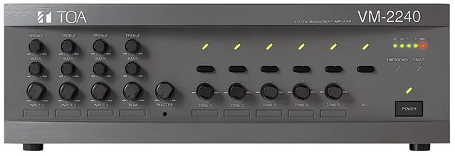TOA VM-2240 เครื่องผสมสัญญาณเสียงแบบ แอมป์