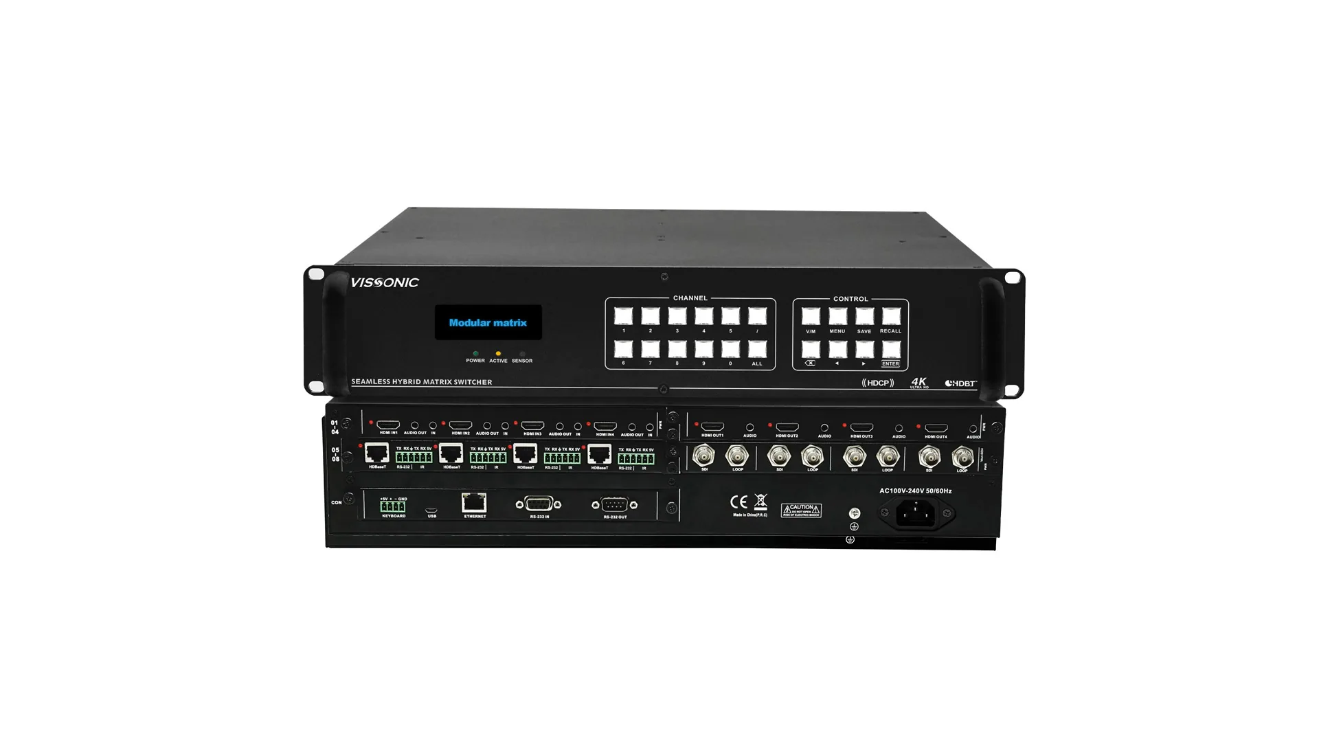 VISSONIC VW-VL0808 Modular Seamless Matrix Switcher 8x8, 18W. รูป 3
