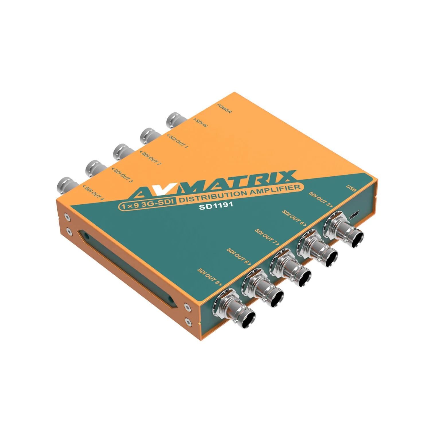 AVMATRIX SD1191, 1 input x 9 output 3G SDI Reclocking Distribution Amplifier, sdi reclocking, sdi distribution, sdi amplifier,