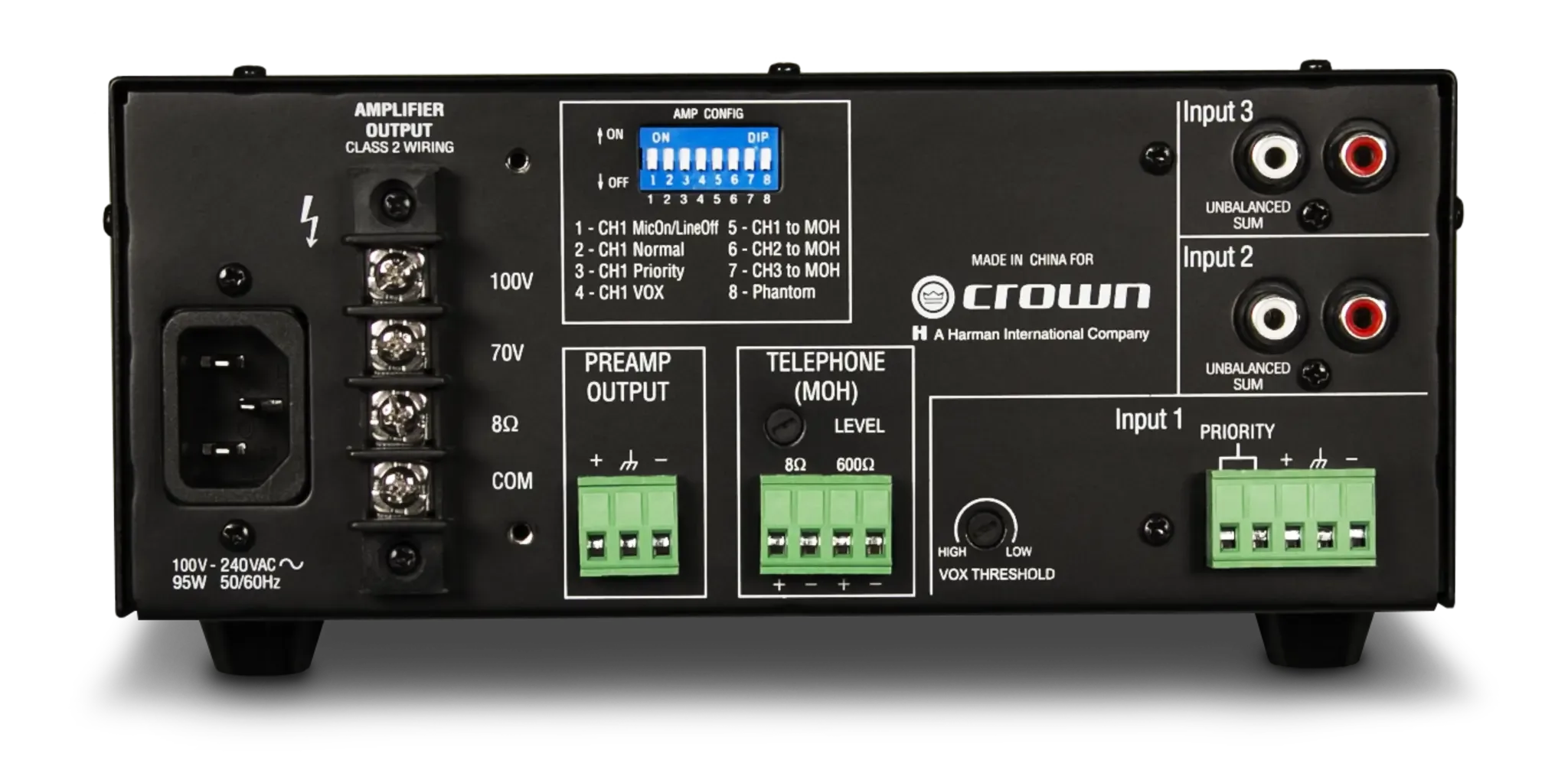 CROWN 135MA MIXER Power Amplifier มิกเซอร์ รูป 3