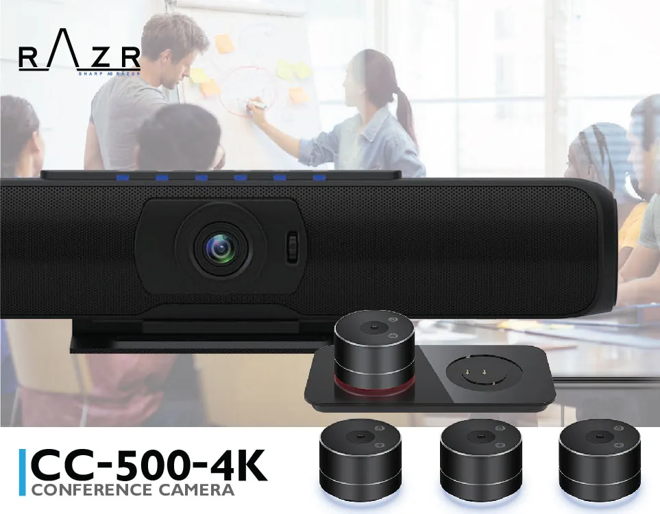RAZR CC-500-4K กล้องวีดีโอ พร้อมไมโครโฟนไร้สาย 3 ชุด Video Conference รูป 4