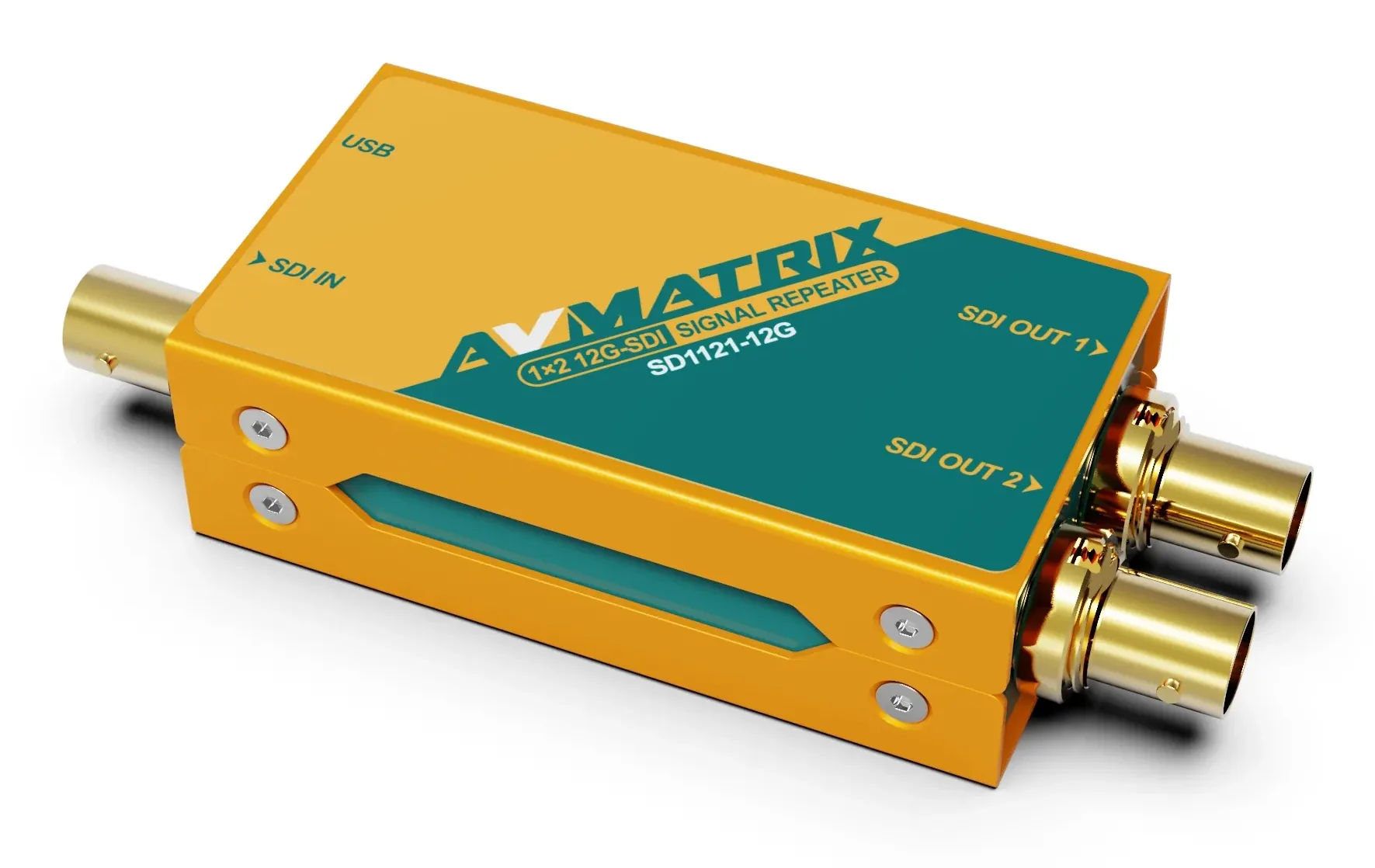 AVMATRIX SD1121-12G, 1x2 12G-SDI Signal Repeter, sdi repeter, 12g sdi, sdi signal,