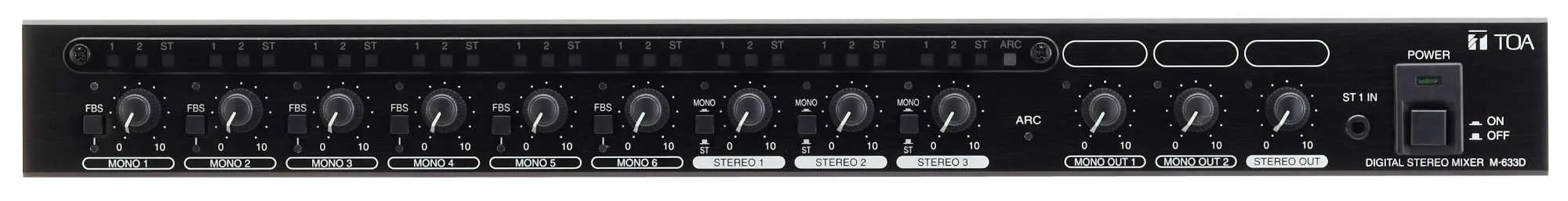 TOA M-633D Digital Stereo Mixer มิกเซอร์ รูป 3