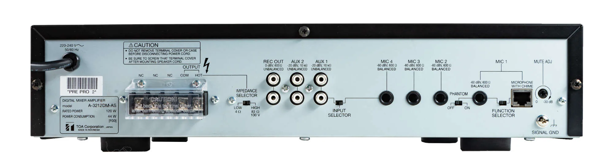 TOA A-3248DM-AS Digital Mixer Amplifier มิกเซอร์ รูป 3