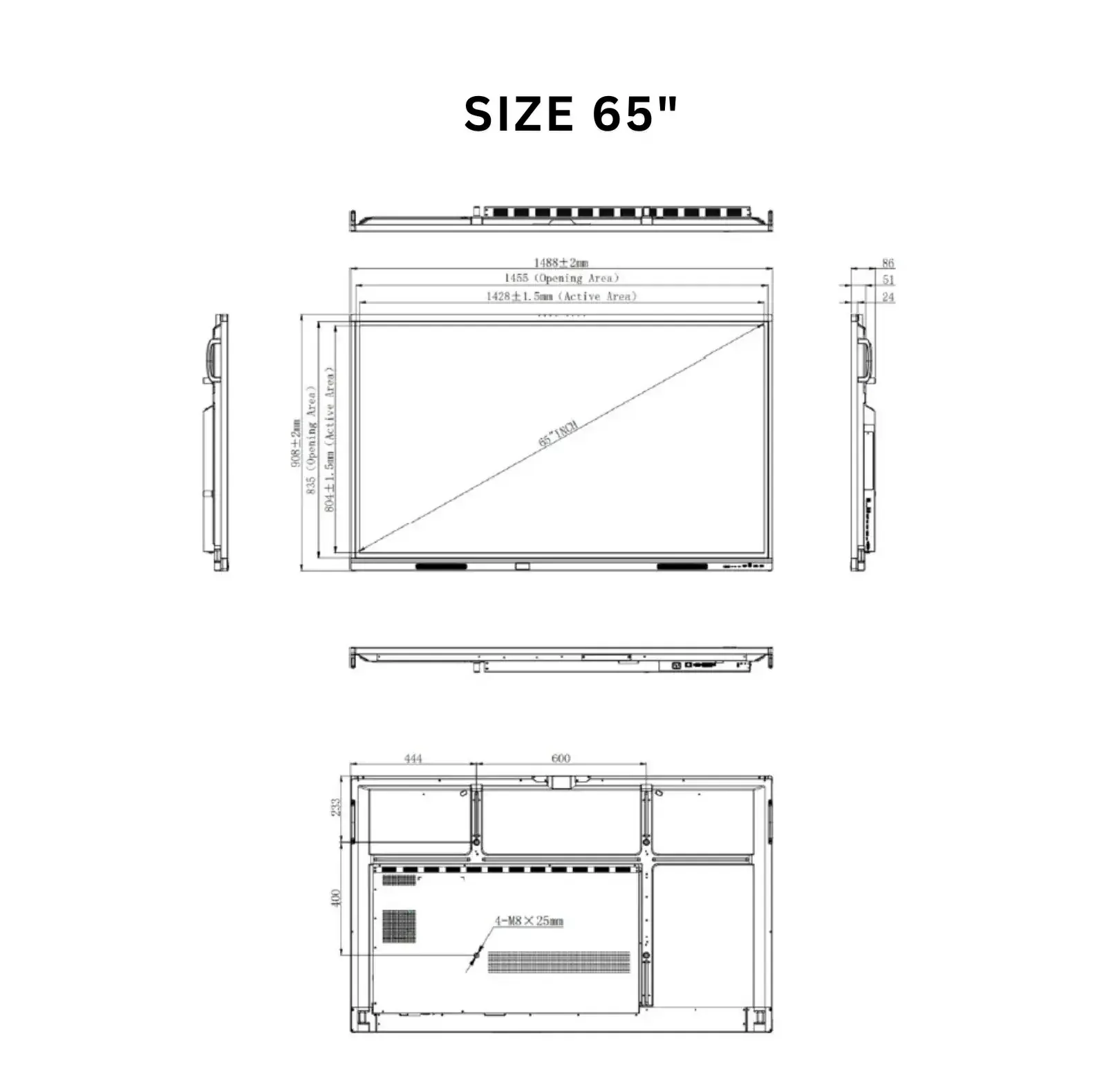 GYGAR IPG-65H 65" Interactive LED Touch Screen รูป 5
