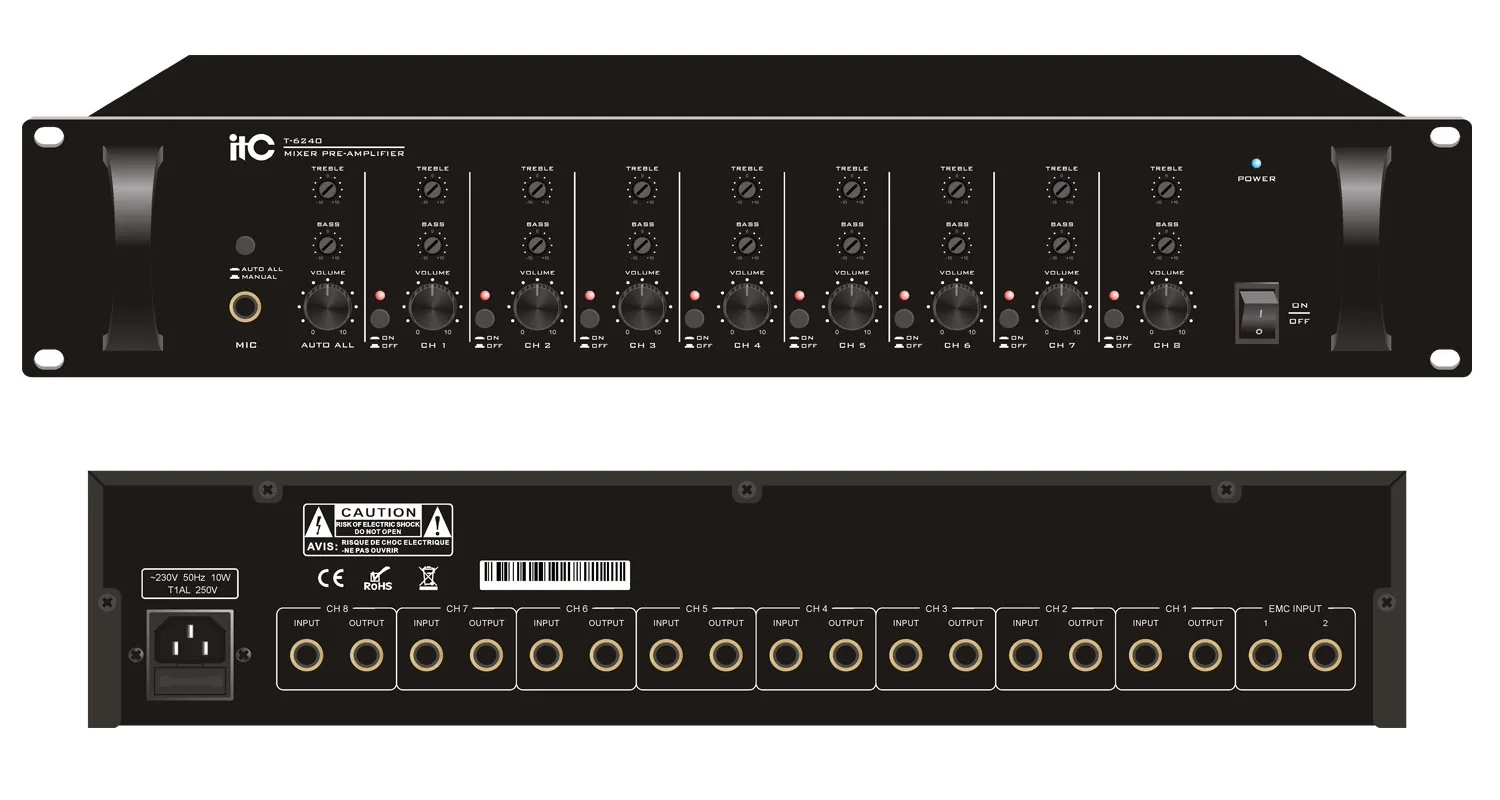ITC T-6240B 8 Channel Pre-Amplifier