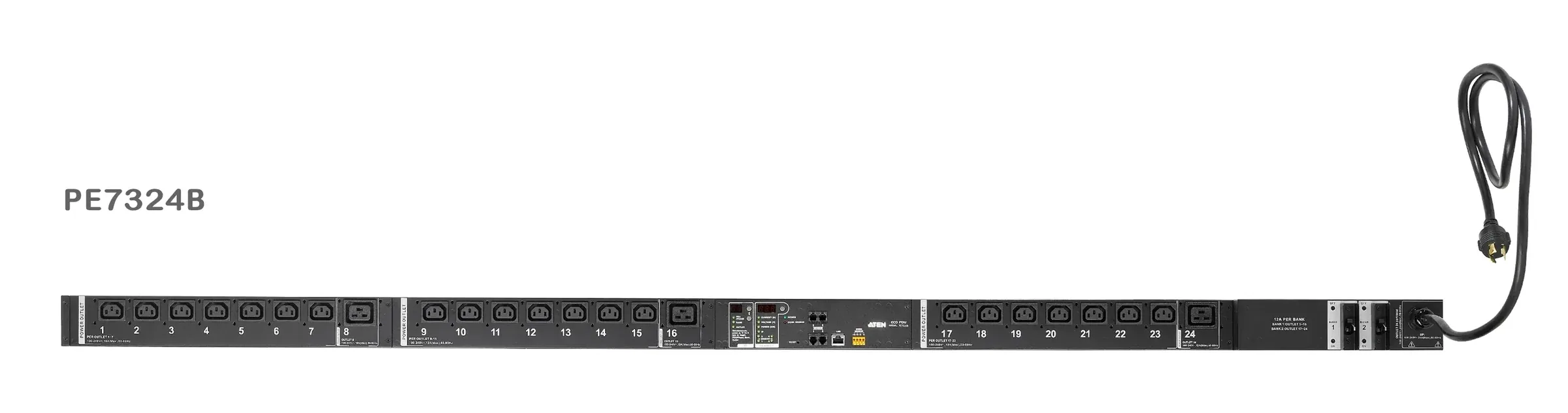 ATEN PE7324G Eco PDU 24 AC Outlet Power Distribution Unit ระบบ ปิด-เปิด ไฟฟ้าอัจฉริยะ
