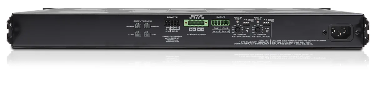 QSC MP-A20V Amplifier รูป 2