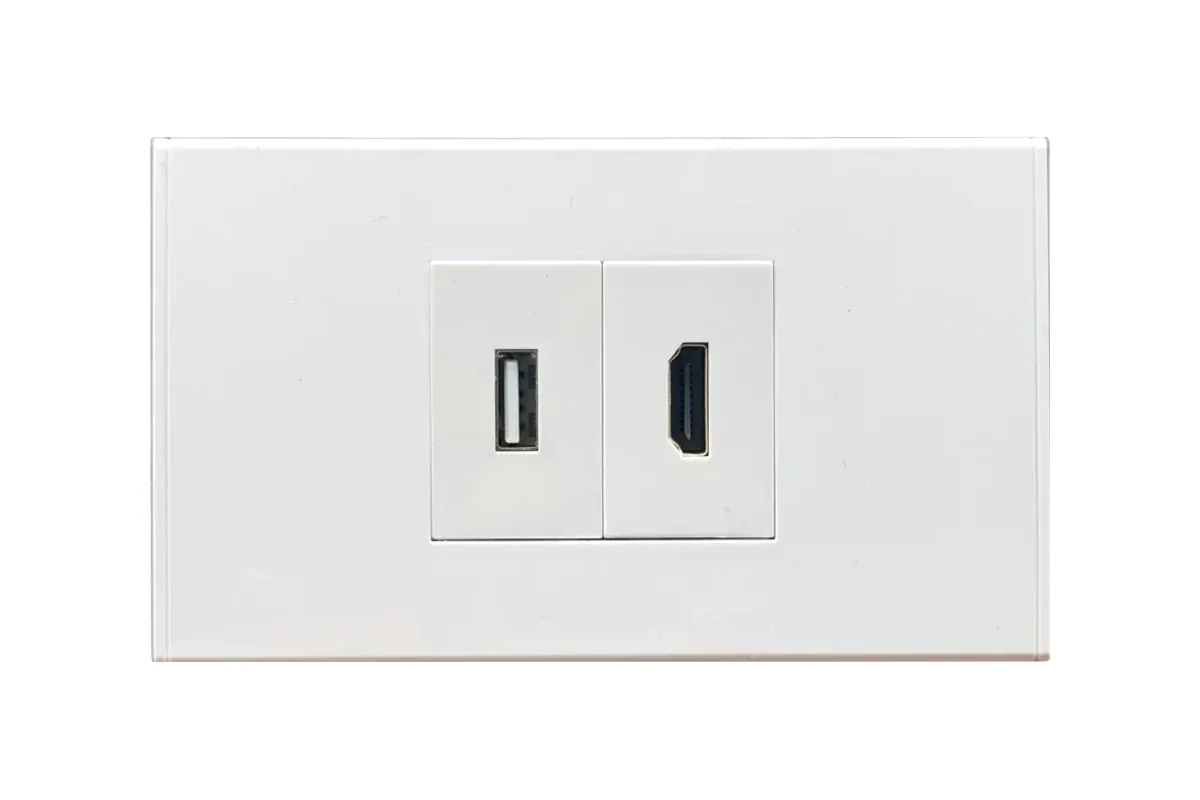 Thai-Conference LT-HM-USB เต้ารับสัญญาณติดผนัง HDMI+USB