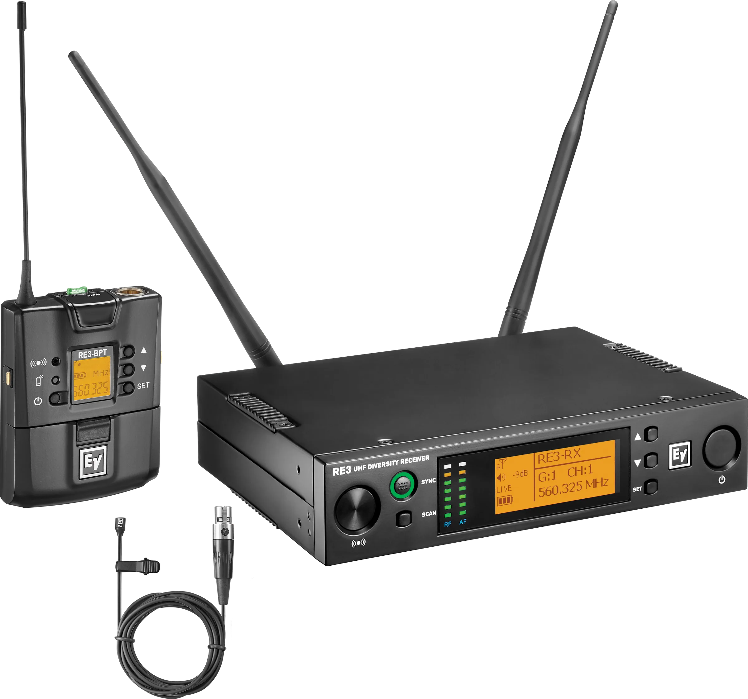 Electro-Voice RE3-BPOL-T ชุดไมโครโฟนไร้สายแบบหนีบปกเสื้อ microphone รูป 2