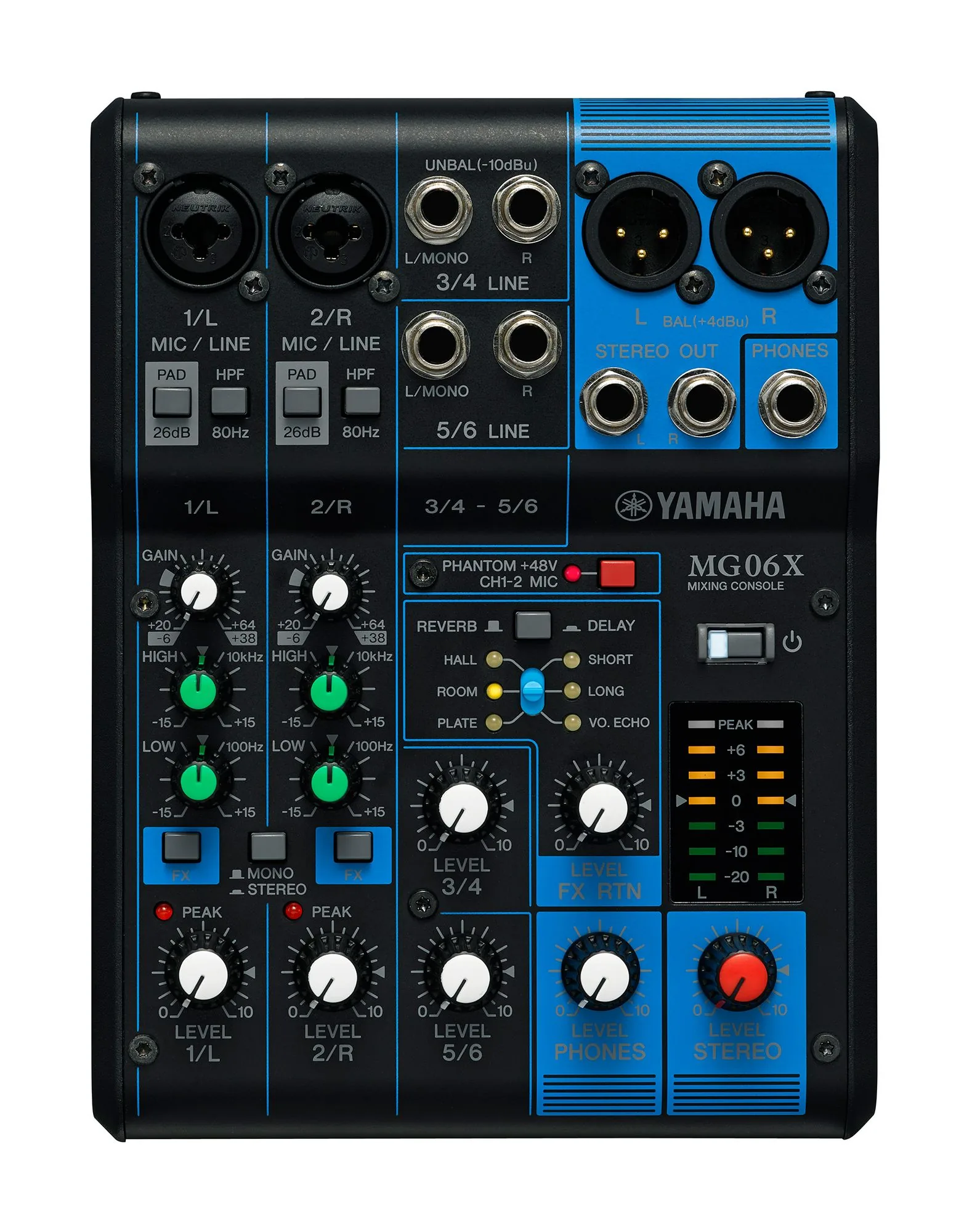 YAMAHA MG06X มิกเซอร์ 6 ช่อง Mixer มิกเซอร์ รูป 2