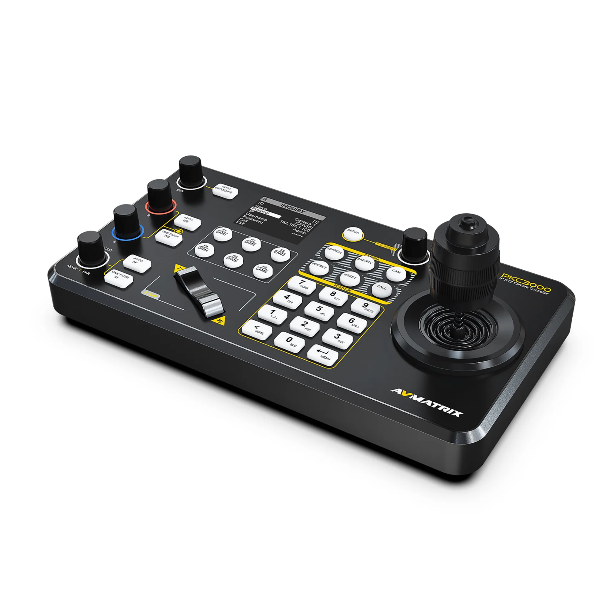 AVMATRIX PKC3000, Professional IP&Serial PTZ Camera Joystick Controller รูป 5