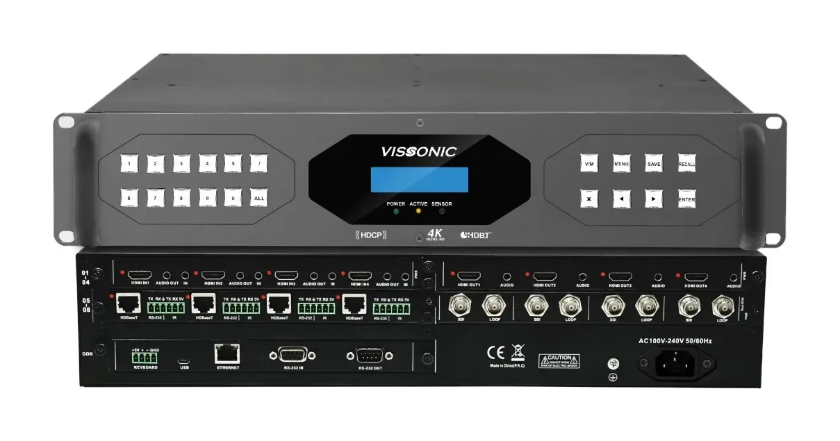 VISSONIC VW-VM0808 Modular seamless switching video wall processor 8x8, 18w.
