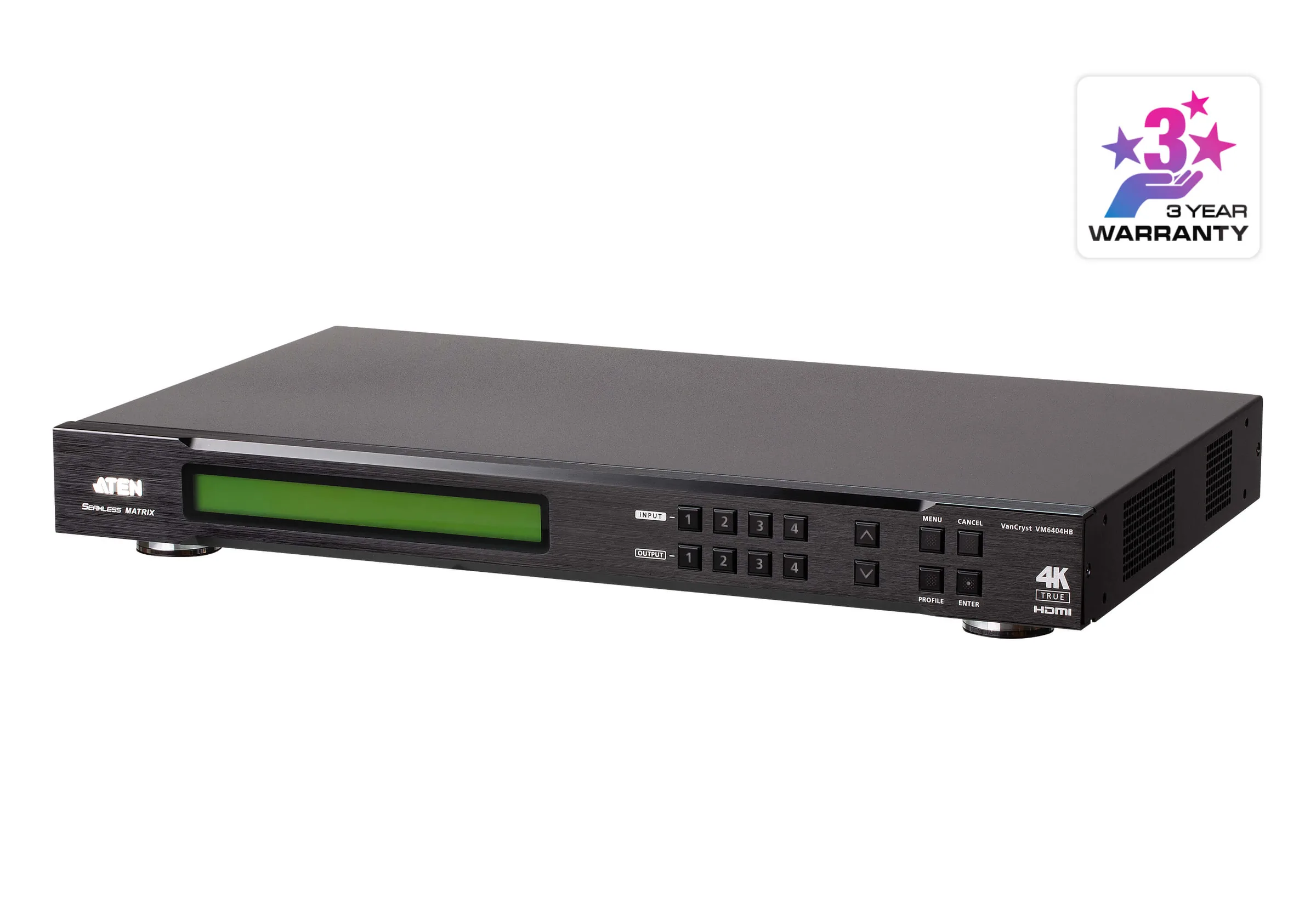 ATEN VM6404HB 4 x 4 True 4K HDMI Matrix Switch with Scaler