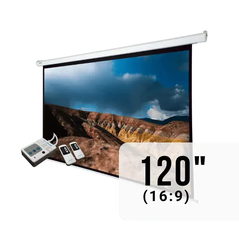 GYGAR SG-M-120MW(16:9) จอโปรเจคเตอร์ แบบมอเตอร์ ขนาด 120 นิ้ว จอโปรเจคเตอร์ รูป 3