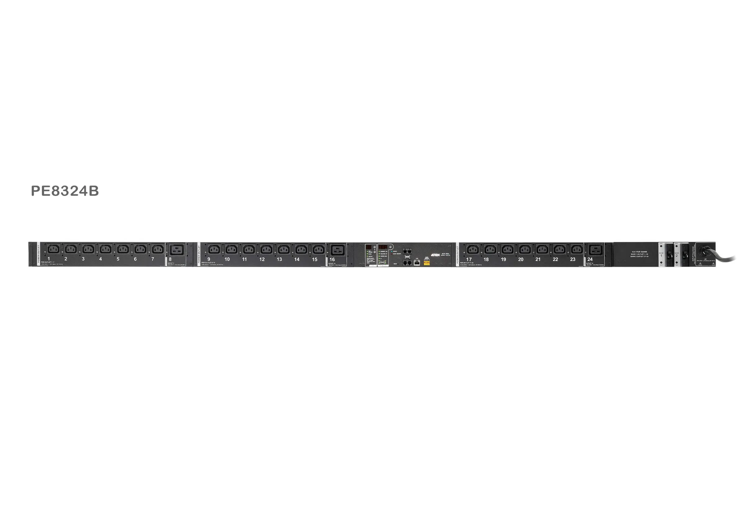 ATEN PE8324G Eco PDU 24 Outlet with Proactive Overload (C13x21, C19x3) Power Distribution Unit ระบบ ปิด-เปิด ไฟฟ้าอัจฉริยะ รูป 3