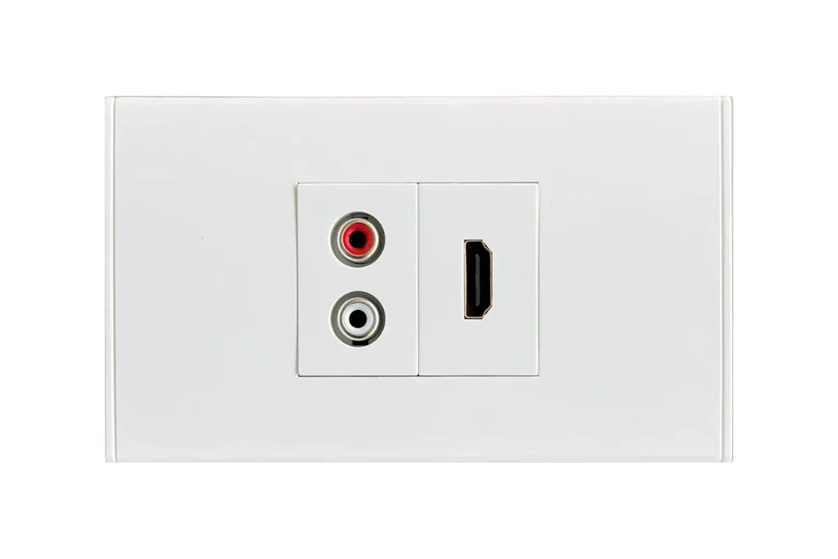 Thai-Conference LT-HM-RS เต้ารับสัญญาณติดผนัง HDMI+RCA Stereo