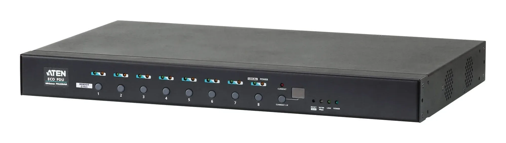 ATEN PE6208AV 8-Outlet eco PDU Power Distribution Unit ระบบ ปิด-เปิด ไฟฟ้าอัจฉริยะ