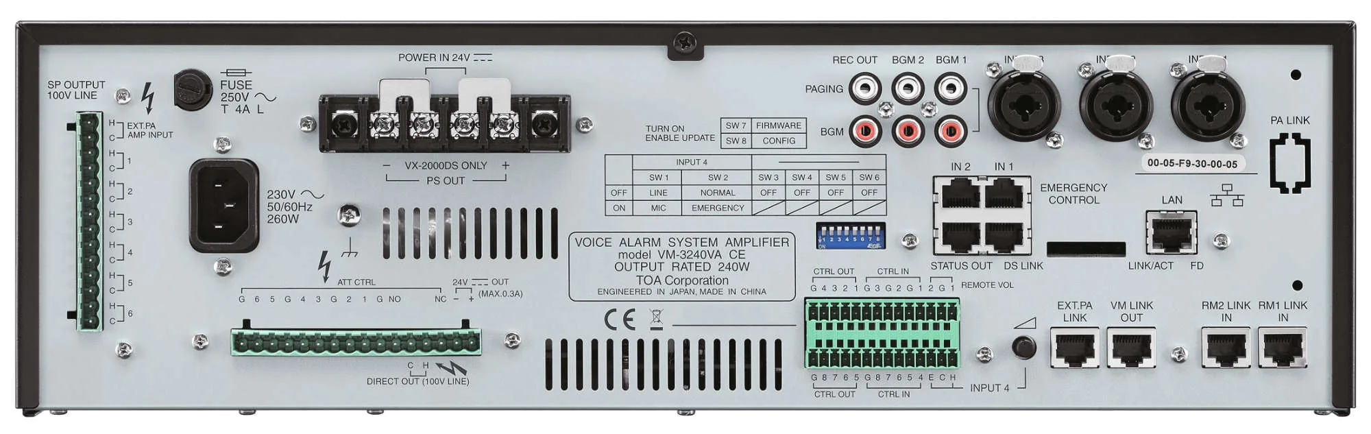 TOA VM-3240VA-CE Amplifier แอมป์ รูป 2