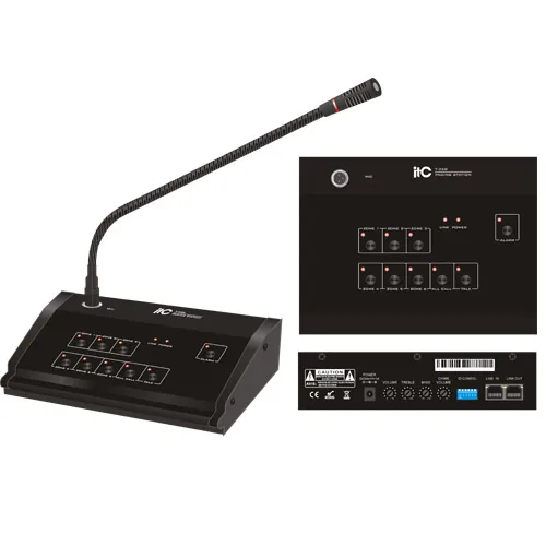 ITC T-328 Remote Zone Paging Microphone