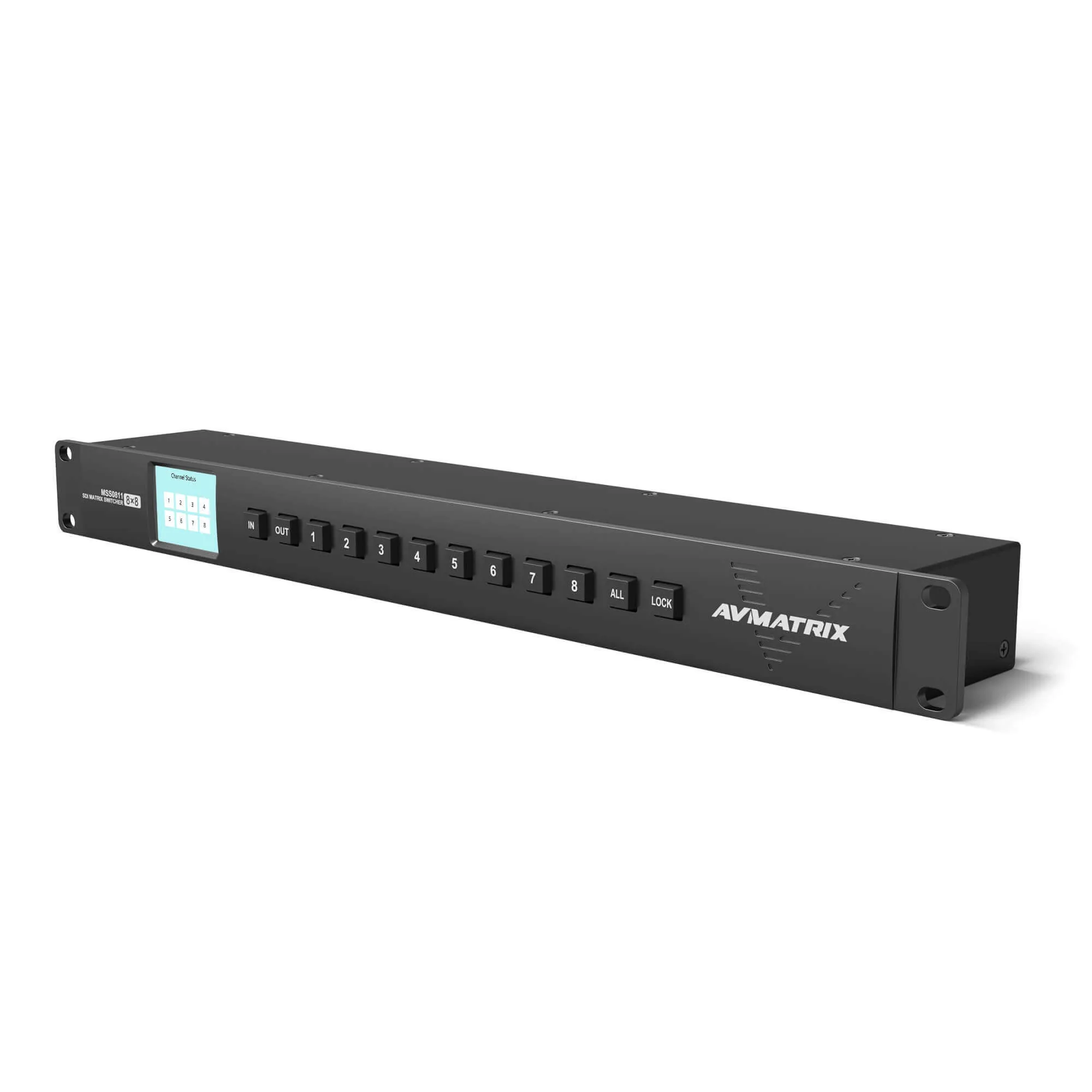AVMATRIX MSS0811, 1RU 8X8 3G-SDI Matrix Switcher รูป 2