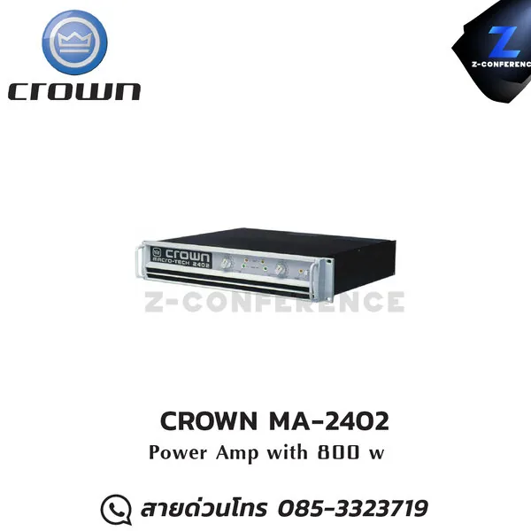 CROWN MA-2402 Power Amplifier 800W