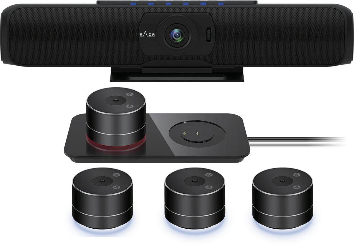 RAZR CC-500-4K กล้องวีดีโอ พร้อมไมโครโฟนไร้สาย 3 ชุด Video Conference