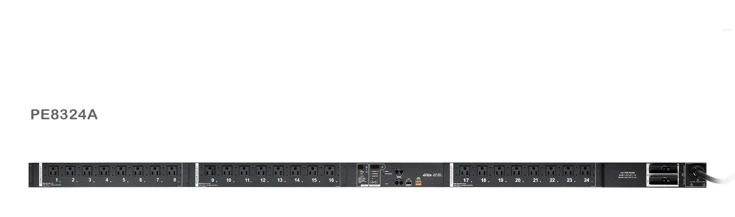 ATEN PE8324G Eco PDU 24 Outlet with Proactive Overload (C13x21, C19x3) Power Distribution Unit ระบบ ปิด-เปิด ไฟฟ้าอัจฉริยะ