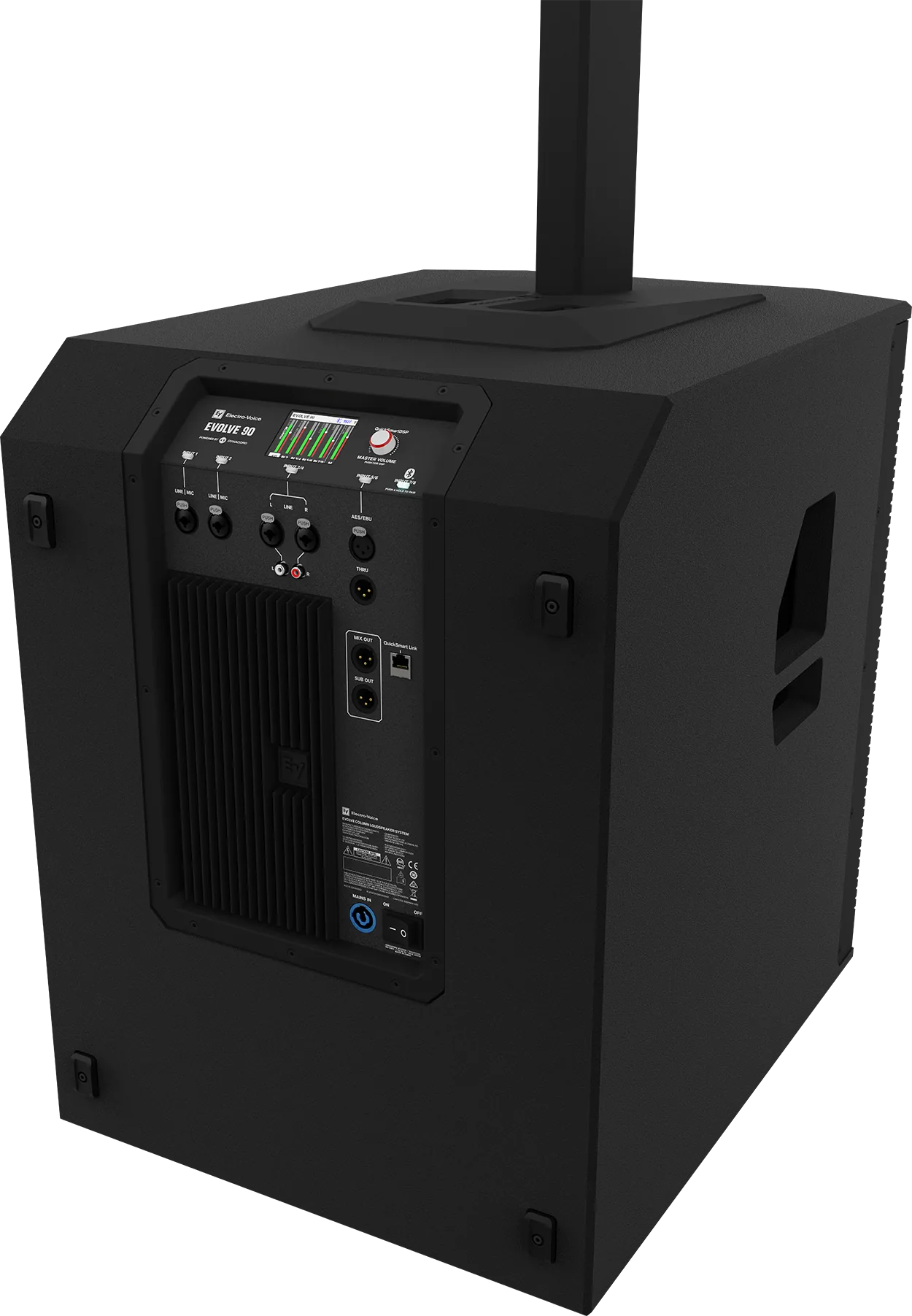 ELECTRO-VOICE EVOLVE90 Portable Powered column speaker system 2000W. Sub 18", SPL 134 dB, AES/EBU Digital รูป 6