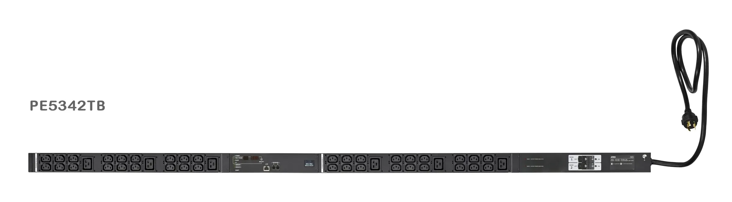 ATEN PE5342TB 30A 42-Outlet Metered Thin Form Factor eco PDU Power Distribution Unit ระบบ ปิด-เปิด ไฟฟ้าอัจฉริยะ