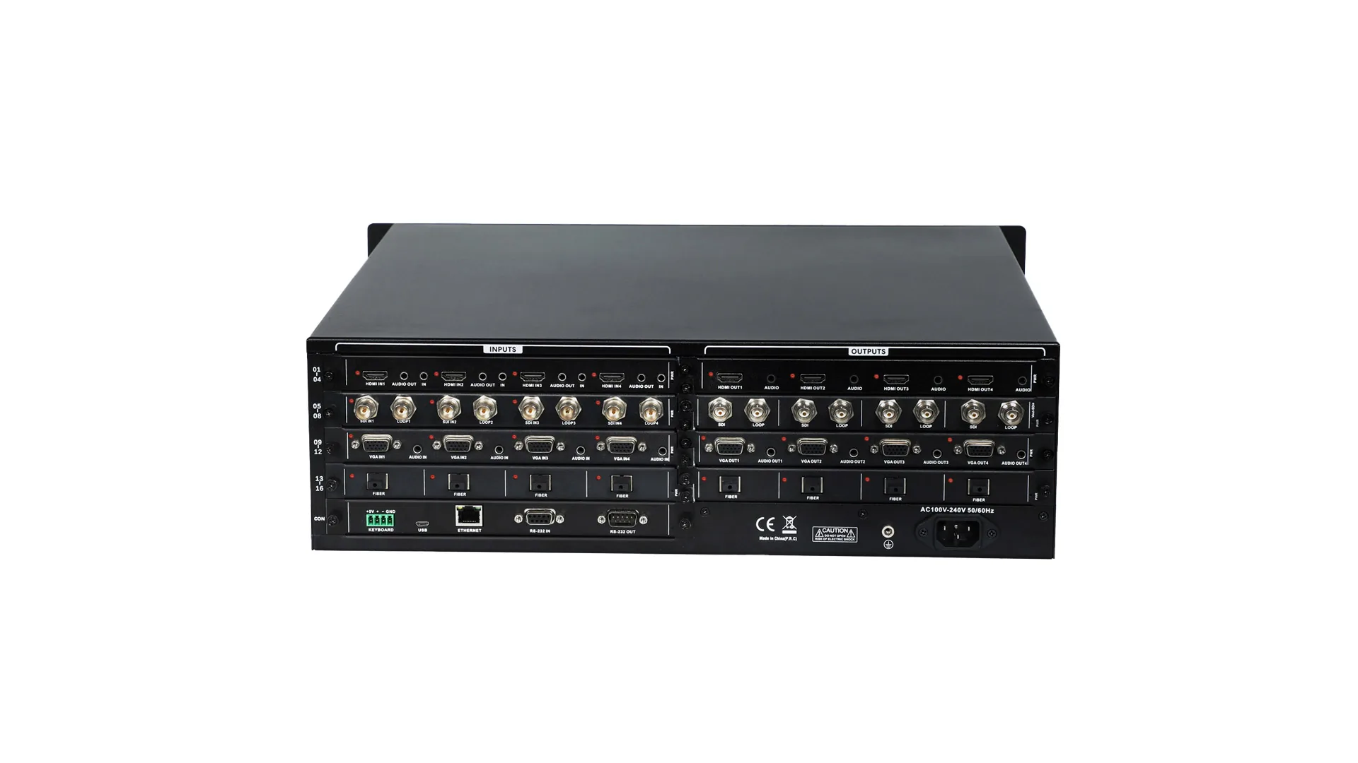 VISSONIC VW-VL1616 Modular Seamless Matrix Switcher 16X16, 18W. รูป 2