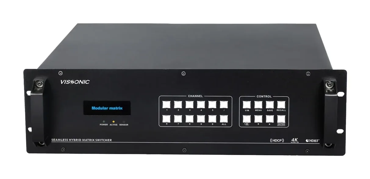 VISSONIC VW-VL1616 Modular Seamless Matrix Switcher 16X16, 18W.