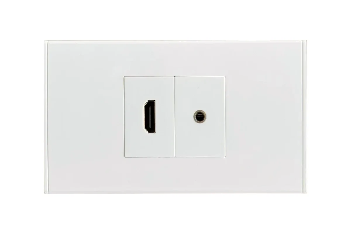Thai-Conference LT-HM-3.5 เต้ารับสัญญาณติดผนัง HDMI+Miniphone