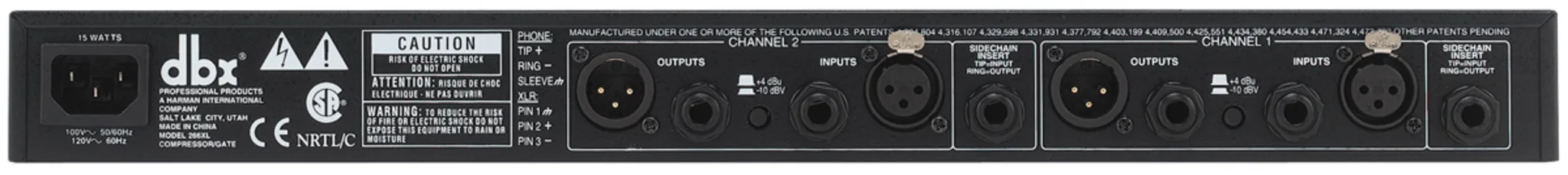 dbx 266XL IIV Compressor Gate digital signal processor รูป 2