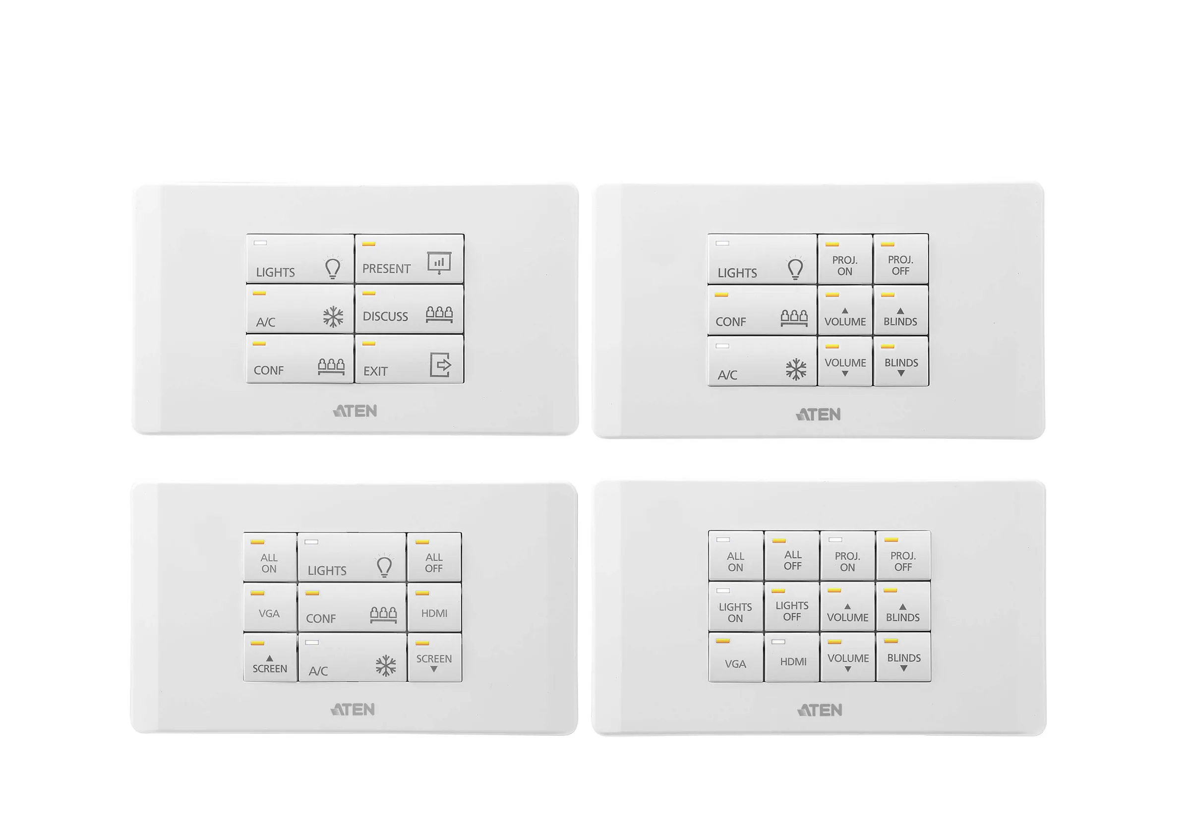 ATEN VK112EU Control System - 12-button Keypad (EU, 2 Gang) รูป 2
