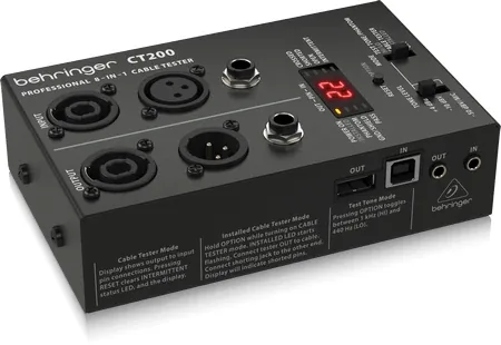 BEHRINGER CT200 8-in-1 Cable Tester