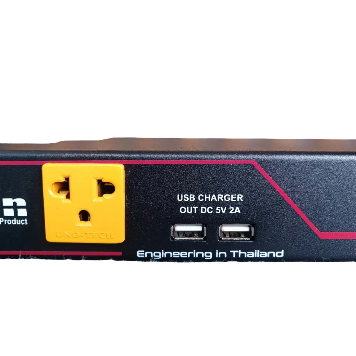 Comson AC-99 PRO รางปลั๊กไฟ 9 ช่อง 19 นิ้ว จอ LED วัดโวลต์/แอมป์ + USB 2 ช่อง รูป 4