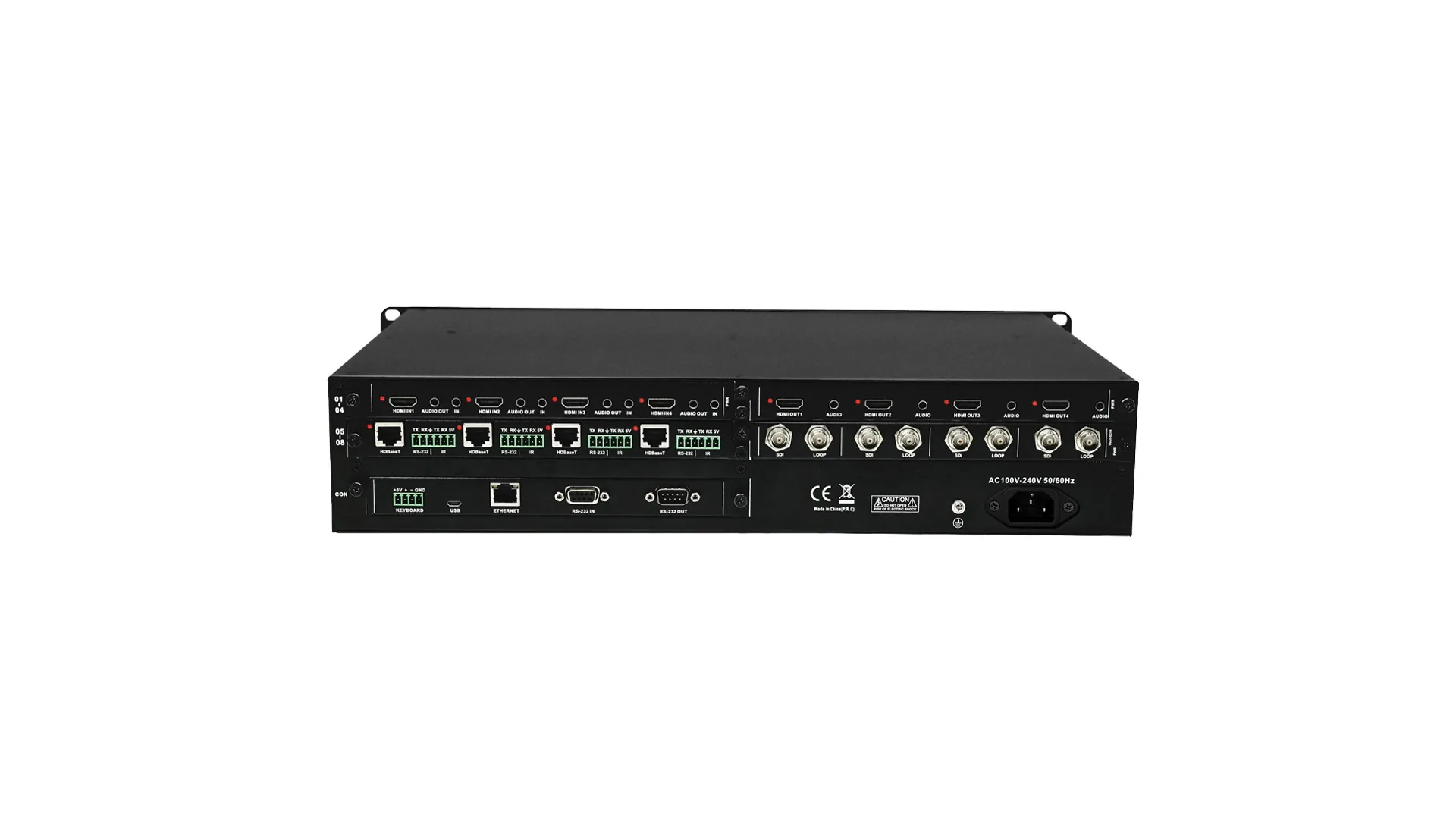 VISSONIC VW-VL0808 Modular Seamless Matrix Switcher 8x8, 18W. รูป 2