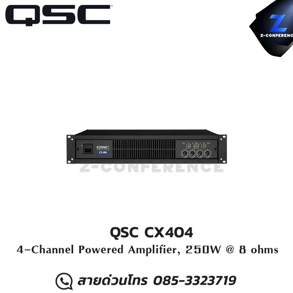QSC CX404 4ch. 25w/ch. Powered Amplifier