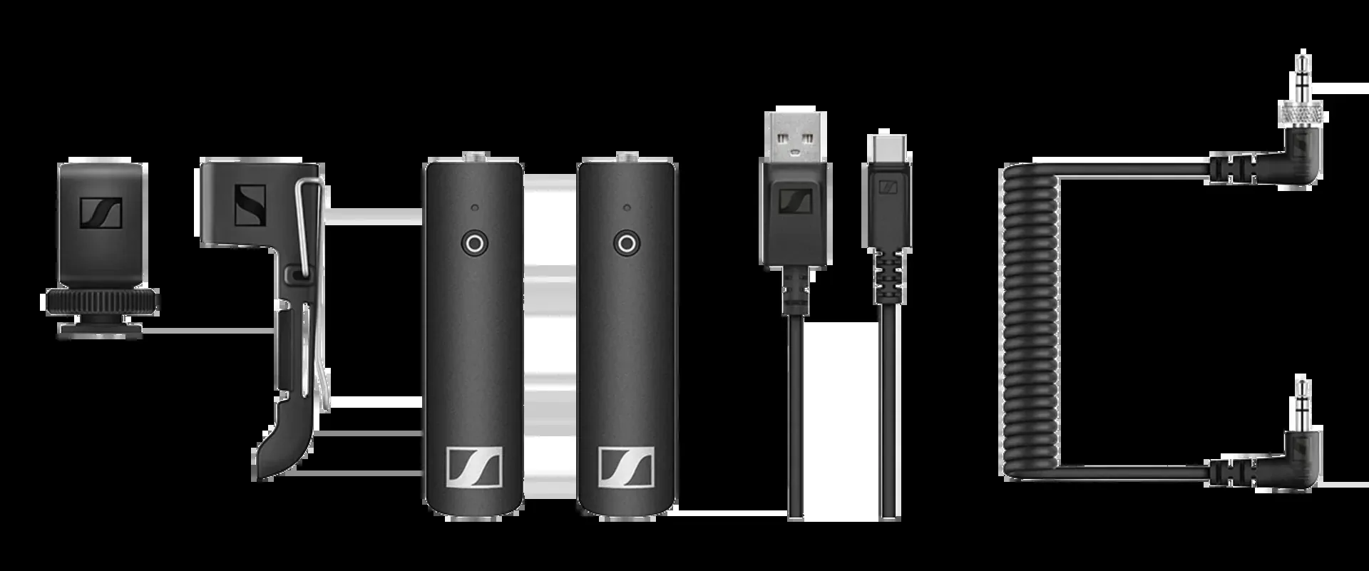 SENNHEISER XSW-D PORTABLE BASE SET, Camera-Mount Digital Wireless Microphone System with Bodypack Transmitter (No Microphone, 2.4 GHz)